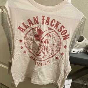 Forever 21 Alan Jackson Graphic Tank Top